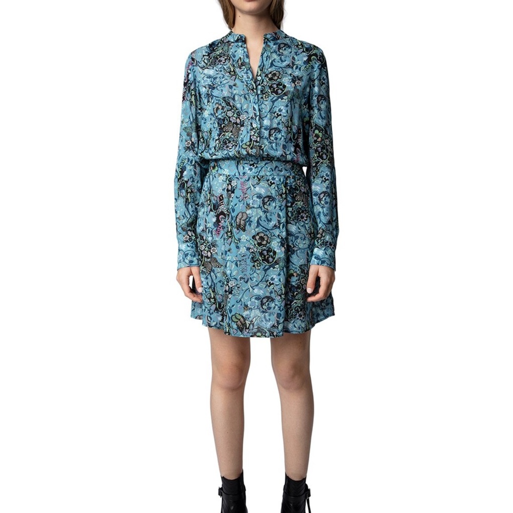 Zadig & Voltaire Refla Bohemian Patch Mini Dress